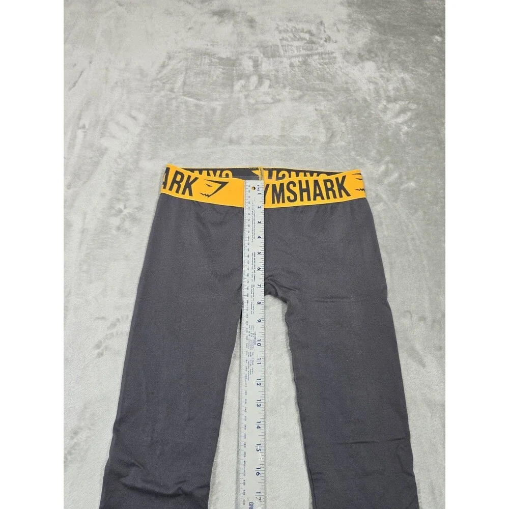 Gymshark Fit Small Womens Gray Seamless Leggings Tight Activewear Yoga Gym Sport